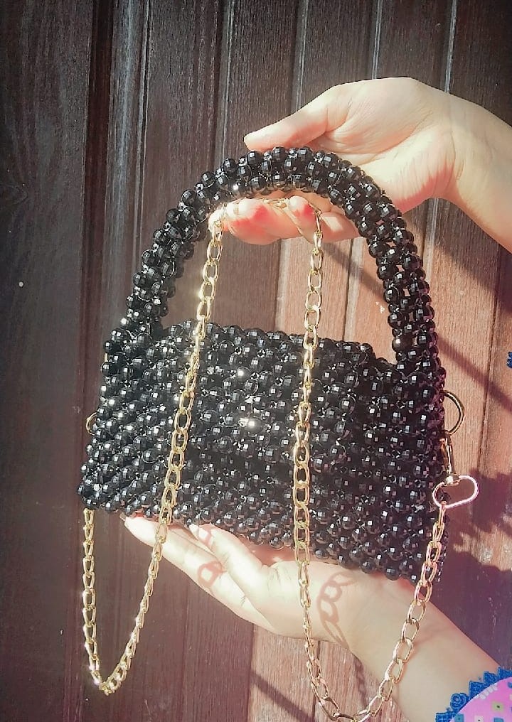 Nabihas Collection Ladies Crystal Bags Medium