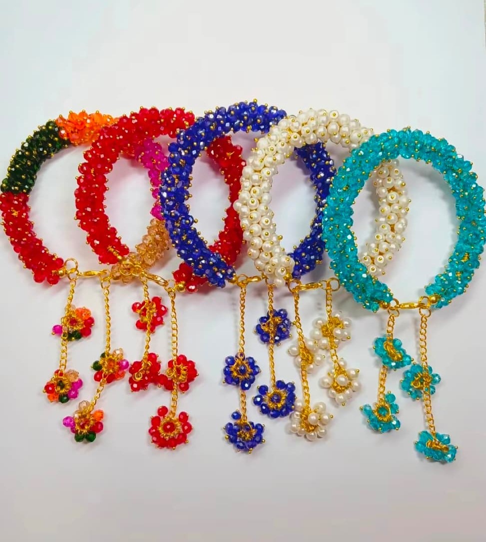 Nabihas Gajra Bracelet 2 Pair Jewellery