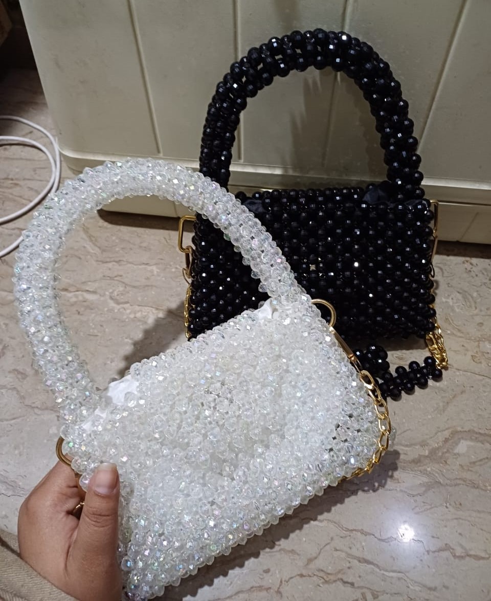 Nabihas Collection Ladies Crystal Bags Medium