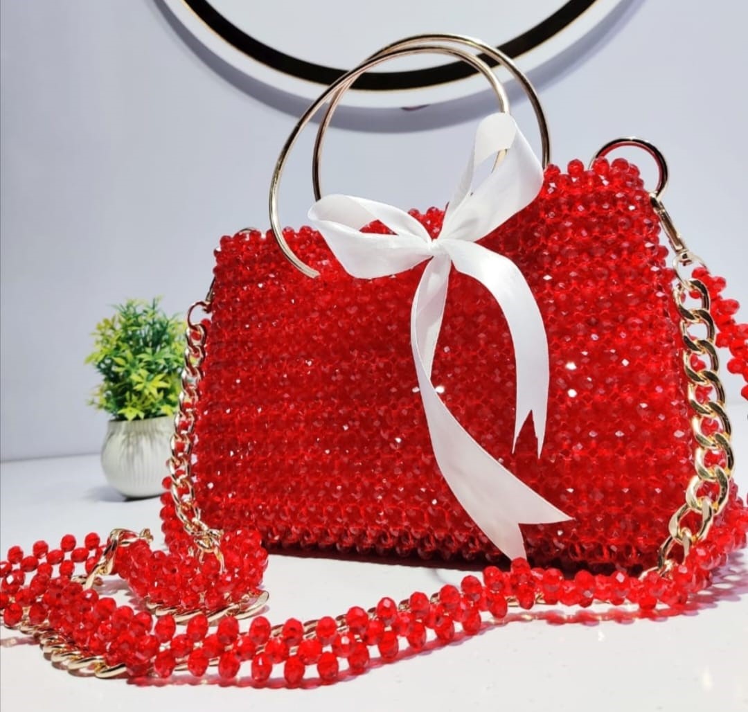 Nabihas Collection Ladies Crystal Bag Large