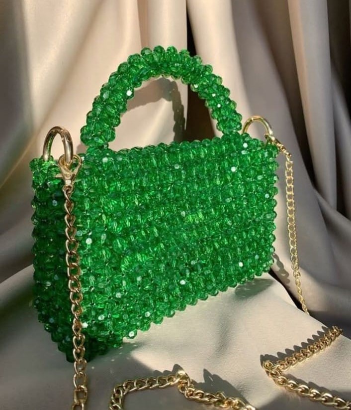 Nabihas Collection Ladies Crystal Bag Large