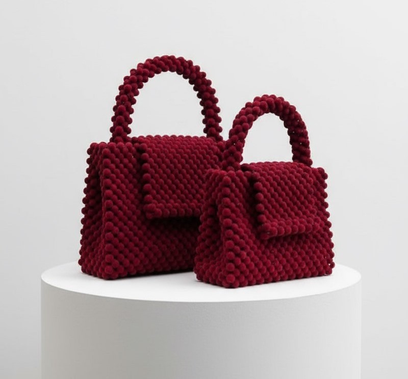 Nabihas Collection Ladies Crystal Bag Large