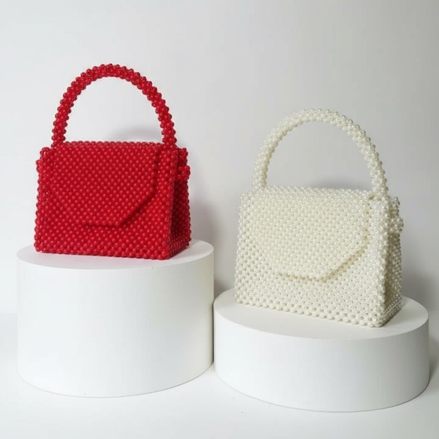 Nabihas Collection Ladies Crystal Bag Large