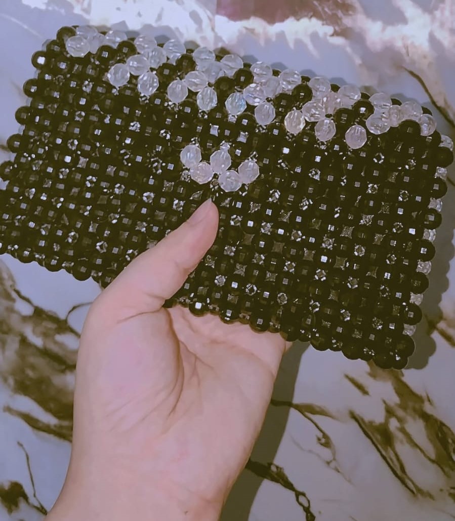 Nabihas Ladies Crystal Mobile Pouch